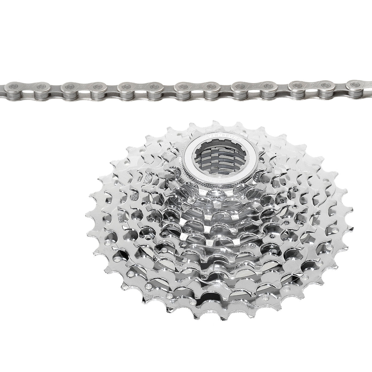 Cassette de set Ventura + collier 9s 11-32T argent