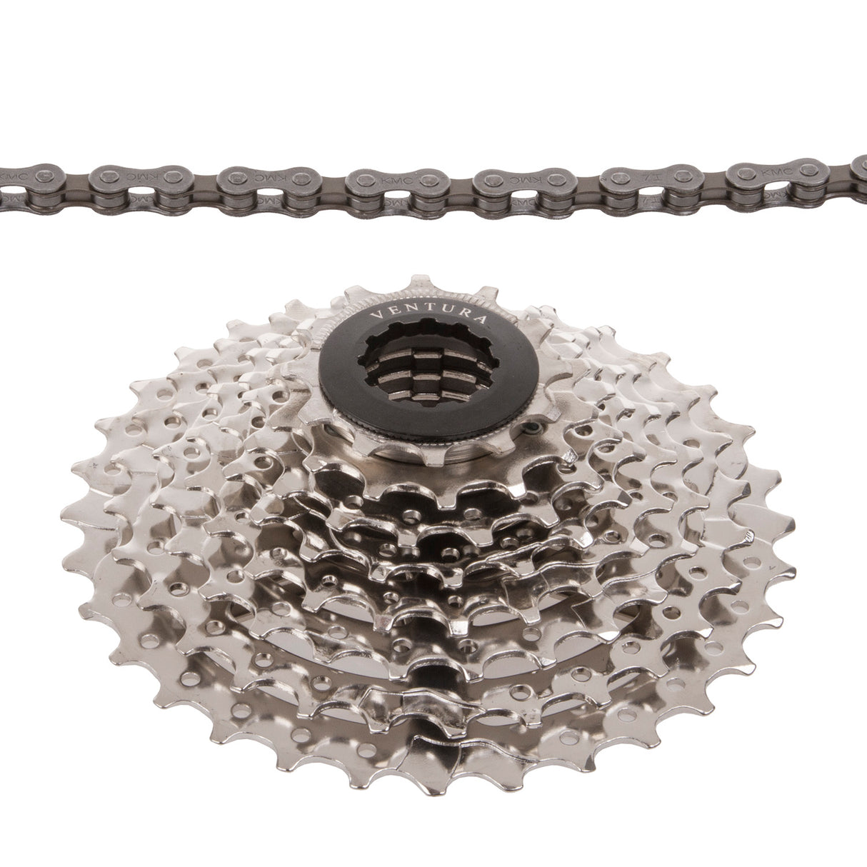 Cassette de set Ventura + collier 8s 11-32T argent