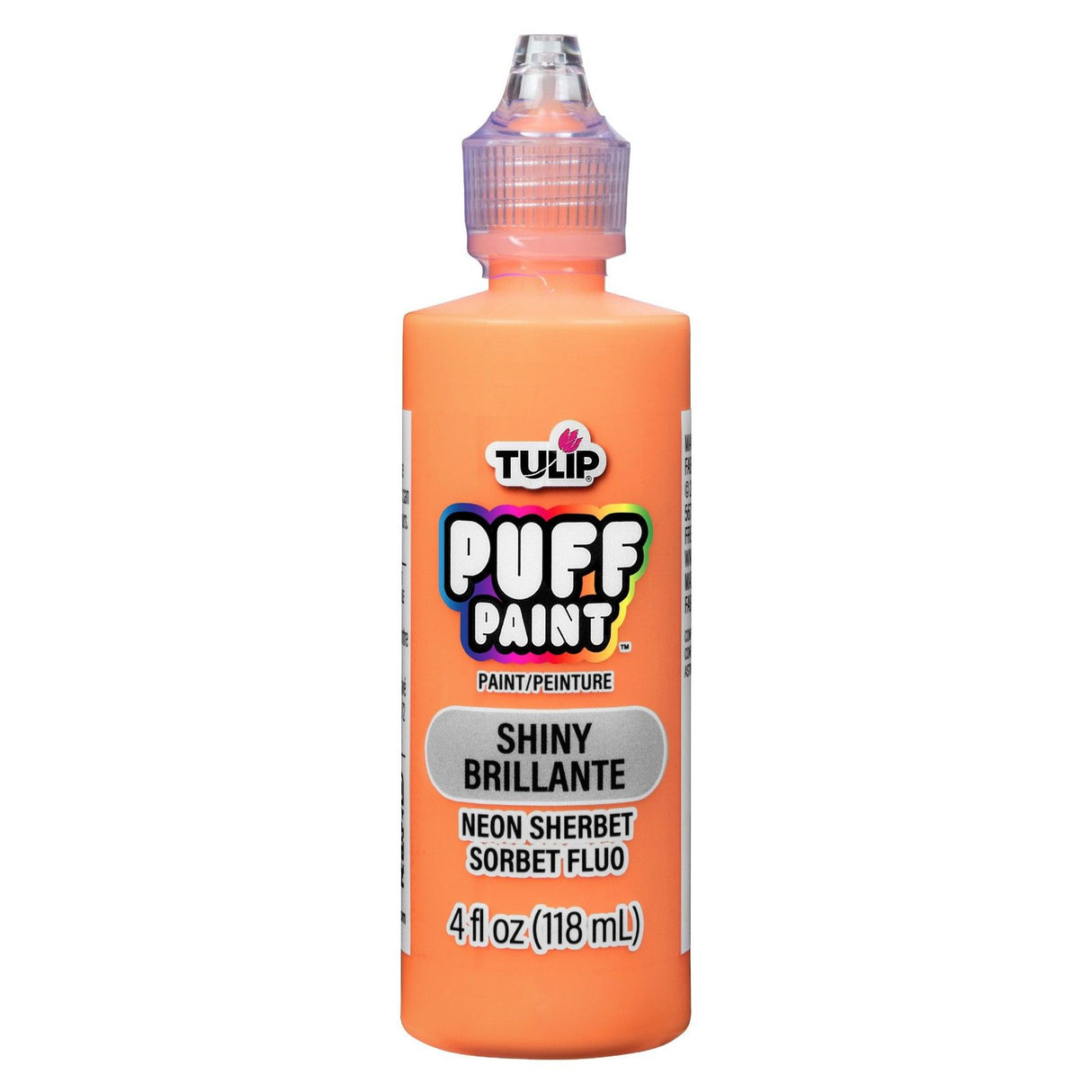 Tulipe • houppette de peinture dimensionnelle pour tissu sorbet néon 118ml
