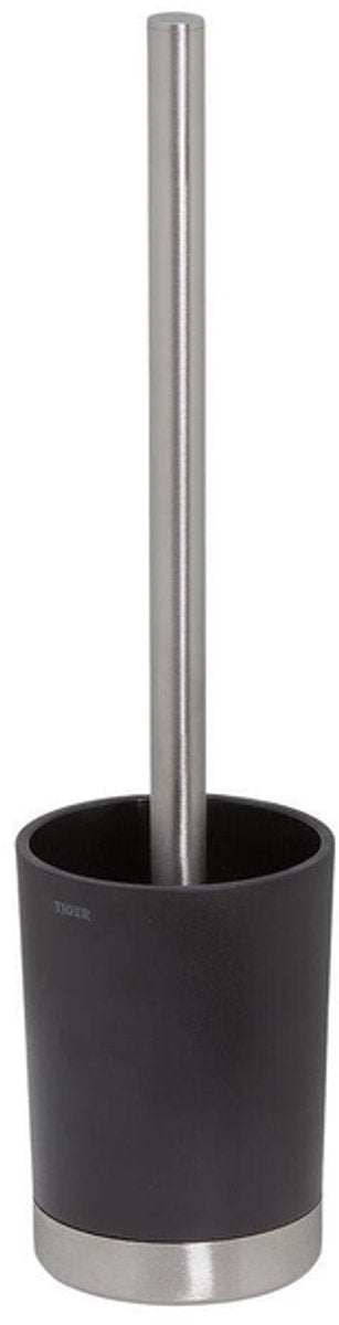 Tiger tune - brosse WC avec support autoportant - acier inoxydable noir brossé