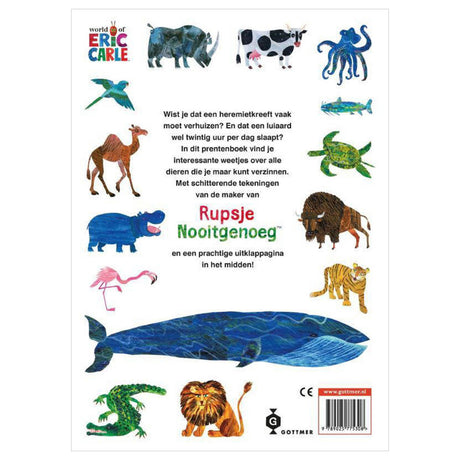 Le grand livre sur les animaux d'Eric Carle, groupe d'édition Gottmer. 3+