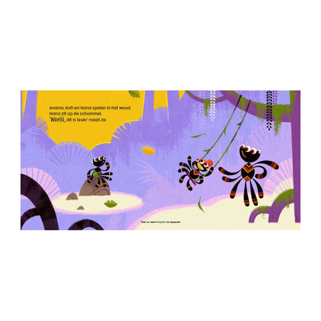 Gottmer anansi l'araignée - jouant dans la forêt