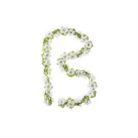 Basil Roses Garland - Fleur Streng - Blanc
