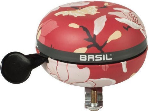 Basil Magnolia - Bicycle Bell - 80 mm Poppy Red