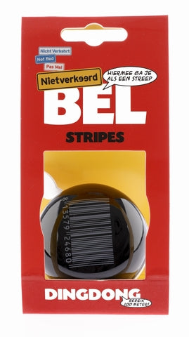 Nv ding dong bel 60 mm estipes negros con tarjeta de código de barras