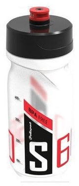 Polisport Bidon con tappo a vite S600 600 ml di rosso nero trasparente