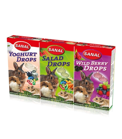 Sanal Nagetier 3-Pack-Tropfen Joghurtsalat Wild Beere