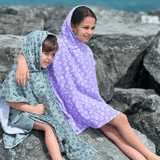 Léopard | poncho de plage vert 65 x 65 cm