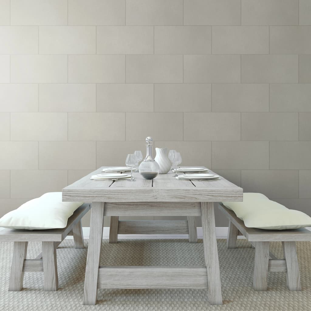 Grosfillex Grosfillex 11 st Wall tiles GX Wall+ Wise Stone 30x60 cm light gray