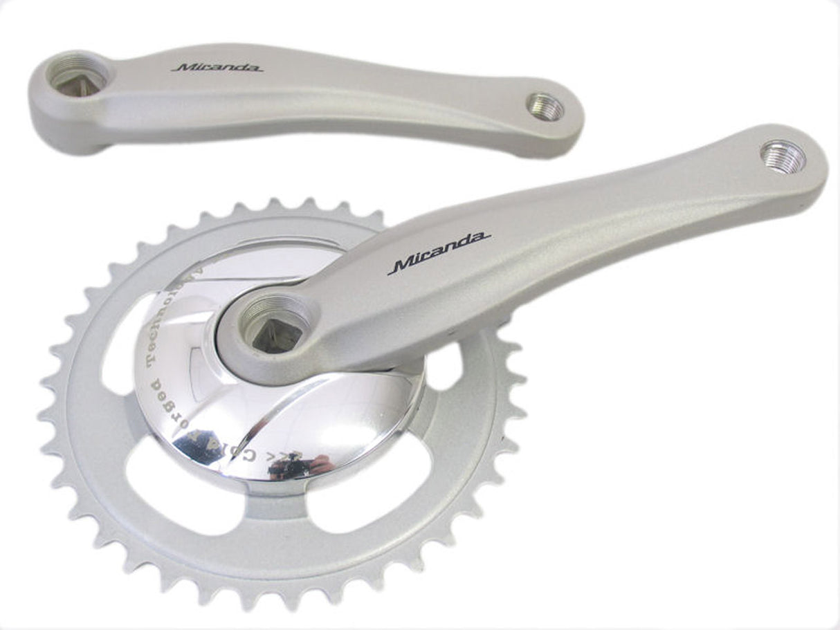 Crankset alfa 1 38 dent Alu Nexus 91 mm disque (gazelle) zilv