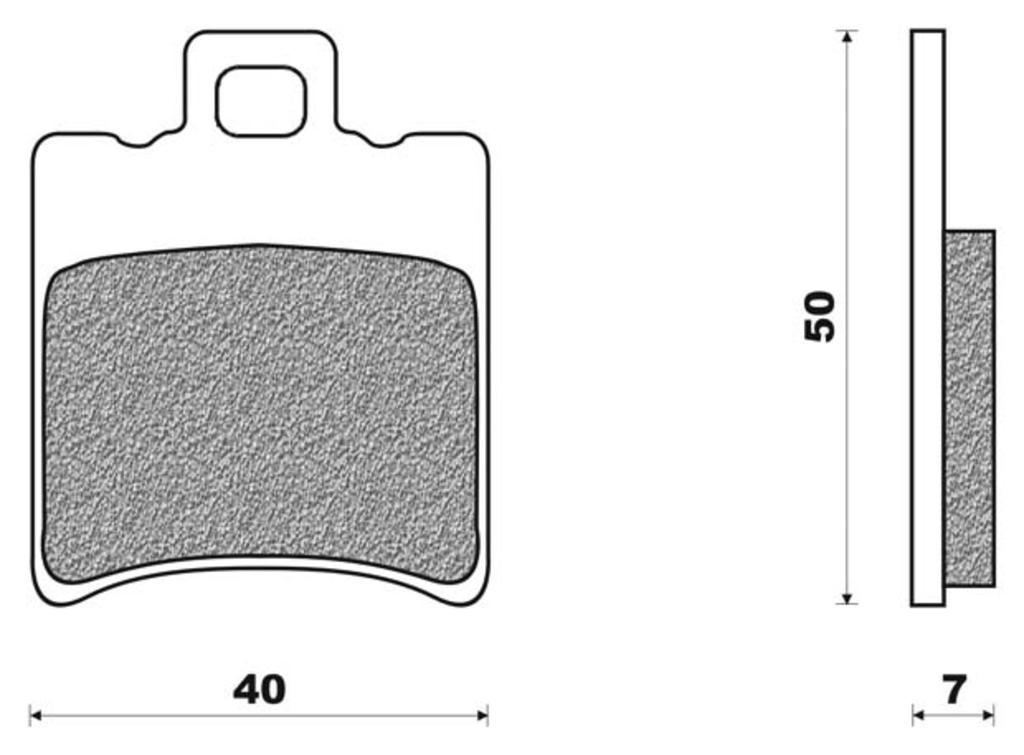NOUVEAU BLOCK BRAKE SET FD0196 TYPHOON, NRG AMICO BUXY ETCETERA