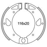 NOUVEAU SEGMENT DE FREINS GF0071 Florett-80 Back (1980->) 116 * 20 mm