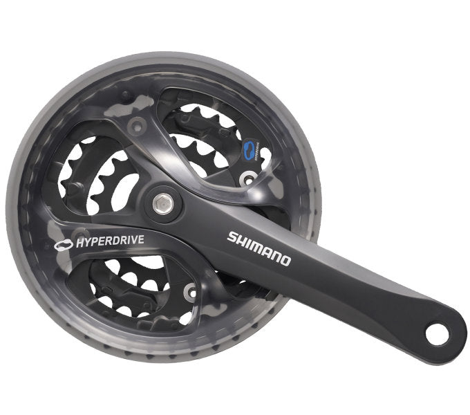 Shimano Crankset 7 8 Speed ​​Acera FC-M361 175 48 x 38 x 28t avec écran de chaîne noir