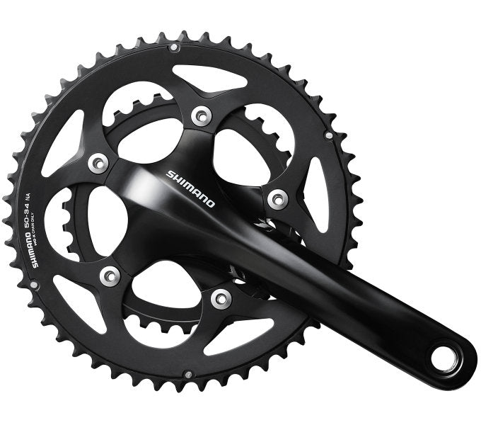 Shimano Crankset 2 x 10 prędkości droga FC-RS400 175 50-34 Holle jak czarny