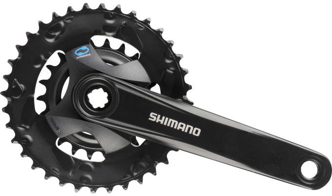 Shimano Kurbel 2x 7 8 Geschwindigkeit FC-M315-2 mit 175-mm-Kurbelarm 36 x 22T Schwarz