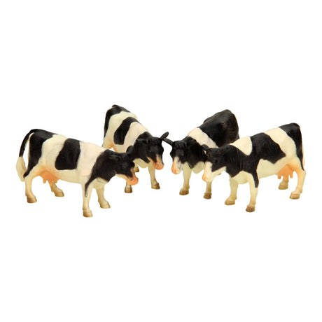 Globe enfant vache 1:32 noir blanc couché debout 12 pcs