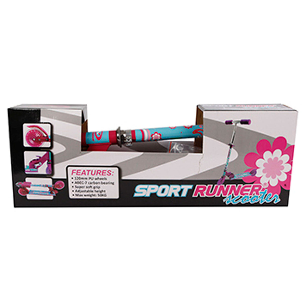 Mepal sport runner scooter pliable rose