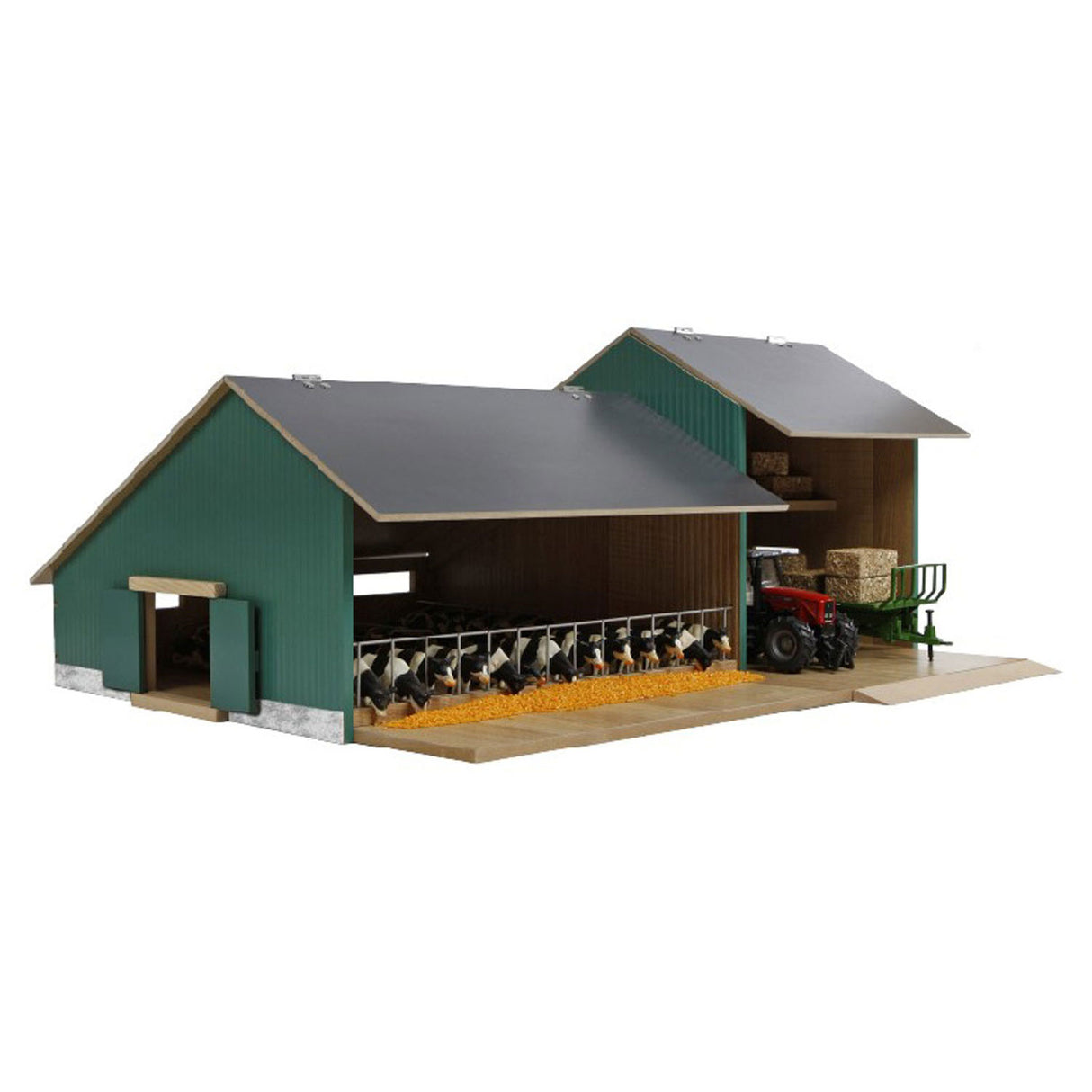 Kids Globe Globe Globe Stable avec serrure agricole 1:32