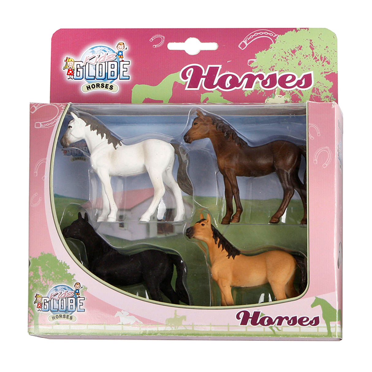 Kids Globe Globe Globe Horses, 4st. 1:32