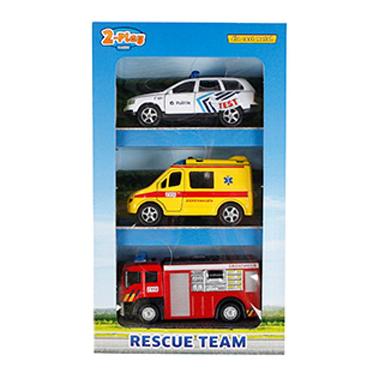 2-play Die-Cast Emergency Service Vehicles Belgium