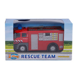 Camion-citerne de pompiers à 2 jeux avec lumière et son 12 cm rouge