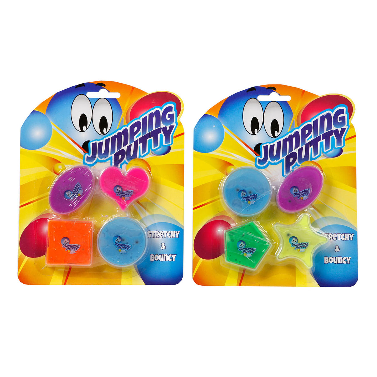 Mastic rebond coloré, lot de 4