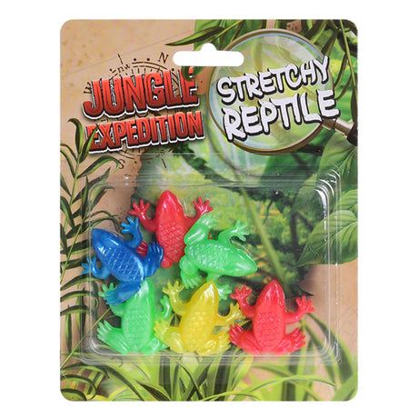 Reptiles extensibles 10cm 6 pièces sur carte