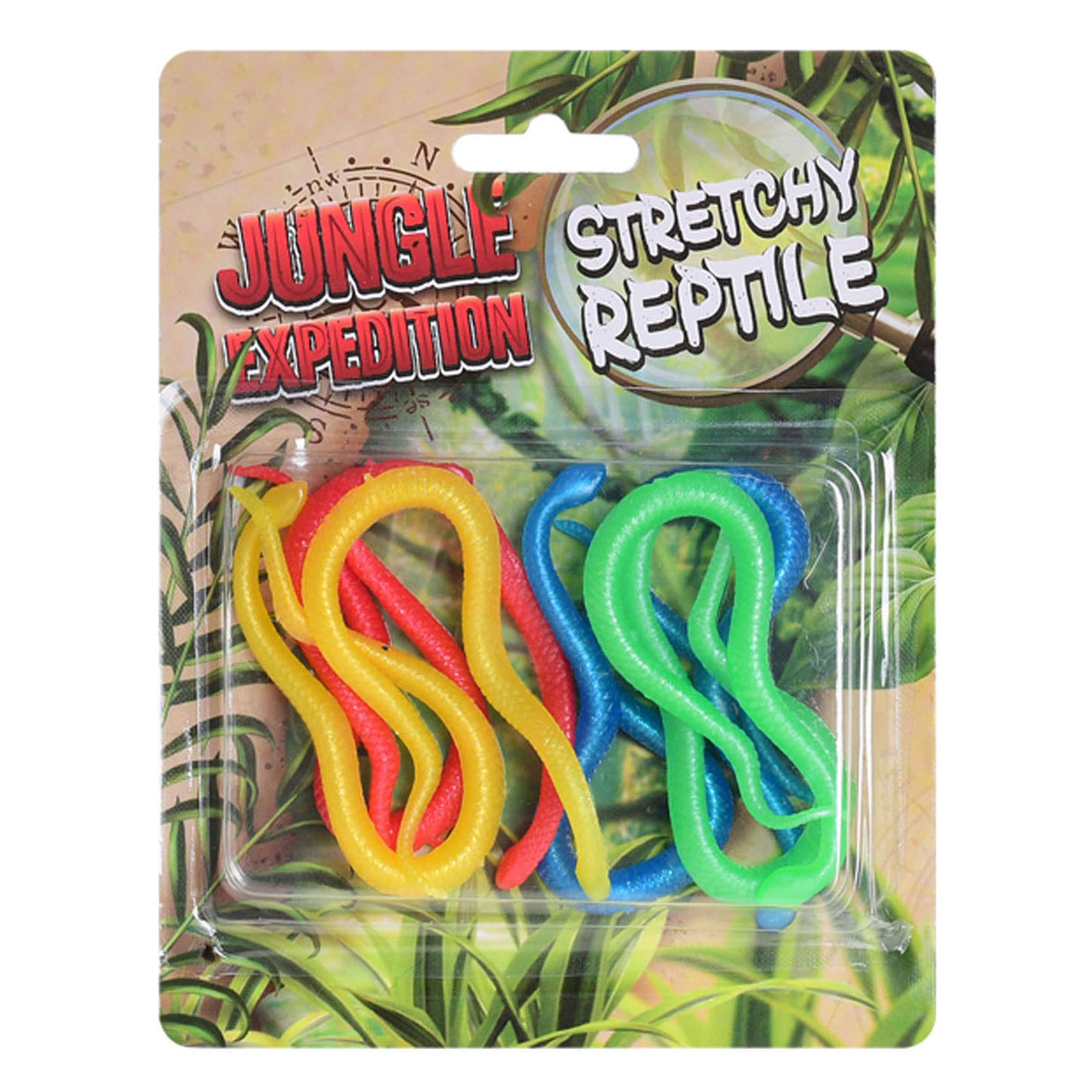 Reptiles extensibles 10cm 6 pièces sur carte