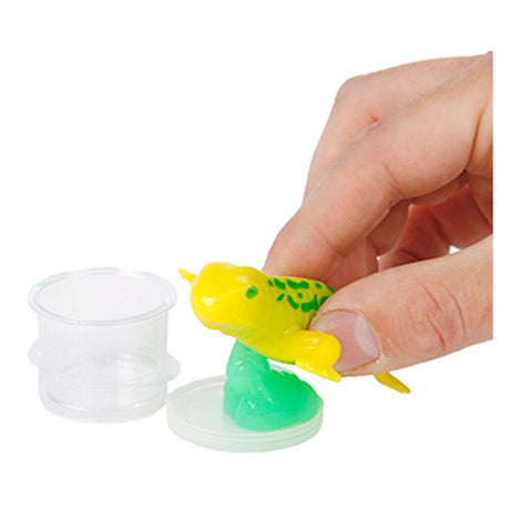 Jungle expédition slime extensible mangeant un reptile sur carte 11cm