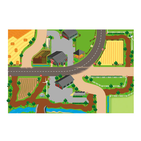 Tapis de jeu globe enfant ferme xxl