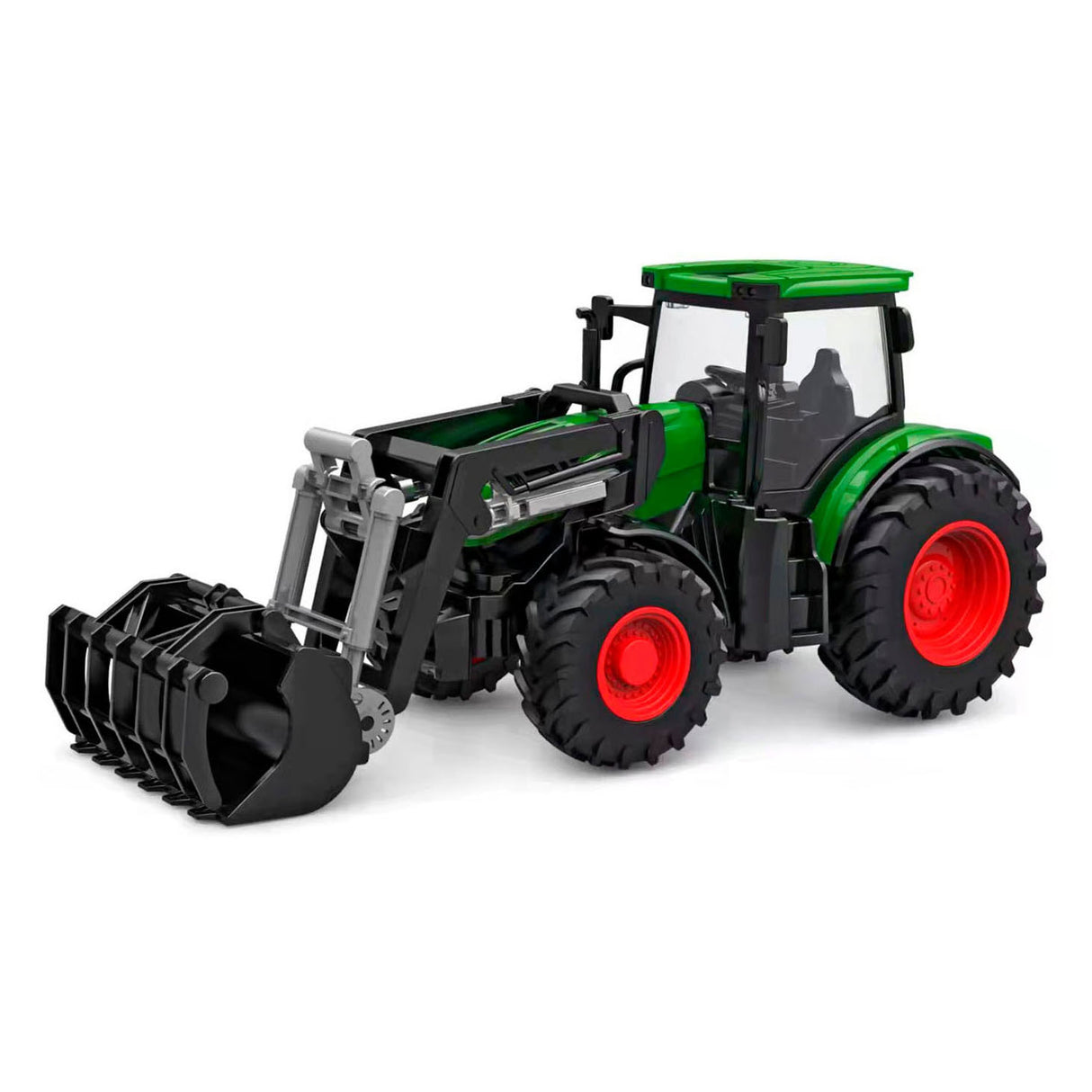 Kids Globe Globe RC traktor s přední nakladač zelená