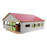 Écurie pour enfants globe avec 3 boxes + manège intérieur 1:32