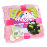 Couverture licorne phosphorescente, 100x150cm