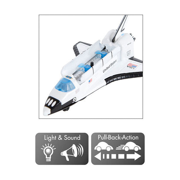 Espacios Xplorers Space Shutle Die Cast Light and Sound