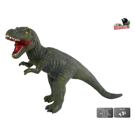 Dinoworld t-rex dinosaurus jouant la figure avec du son, 57 cm