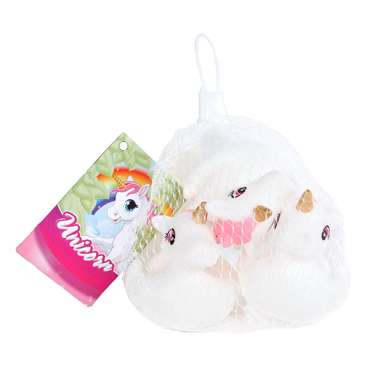 Unicorn Bath Figures, 3st.