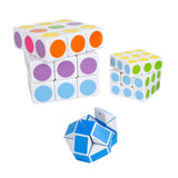 Van Manen Puzzle Cube Lot de 3 – Jouets casse-tête pour enfants.
