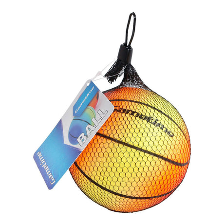 Basketball de football en plastique dans le filet