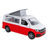 Kids Globe Globe VW Transporter Camper Die-cast tah zpět, 13,5 cm