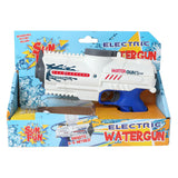 Sun Fun Water Gun Electric avec bouteille de bleu blanc, 18 cm