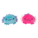 Peluche Axolotl réversible avec porte-clés 4 assortis 10 cm