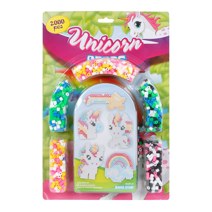 Iron Perle Set Unicorn mit 4 Boards, 2000st.