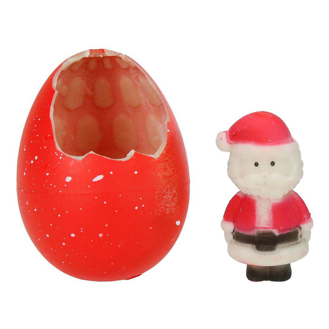 Oeuf en croissance Père Noël bonhomme de neige, 6 cm