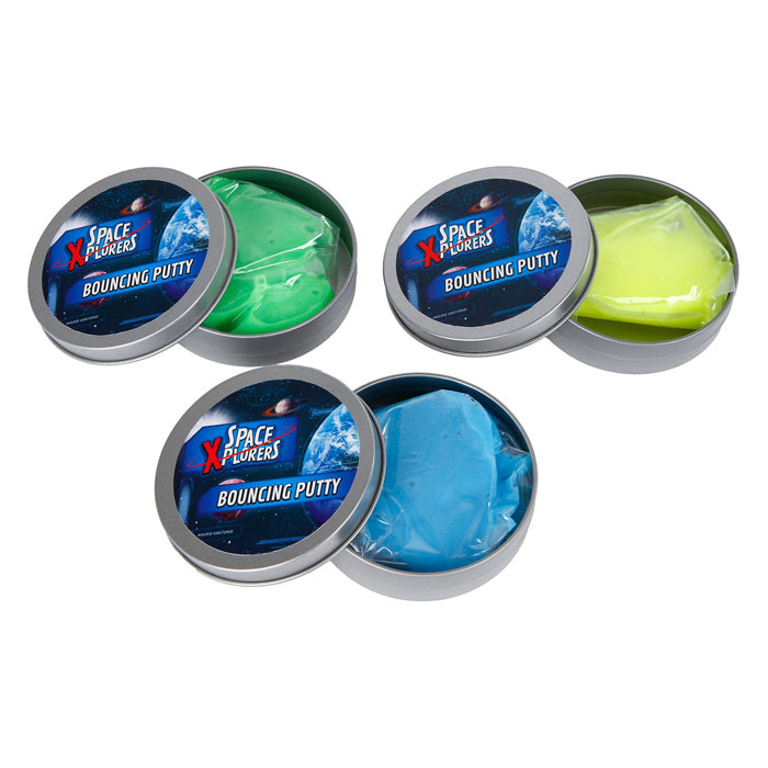 space xplorers stuiterputty glow in the dark, 40gram