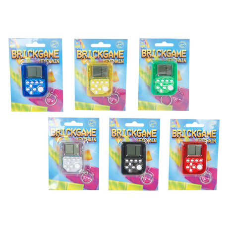 Porte-clés mini jeu de briques avec 26 jeux