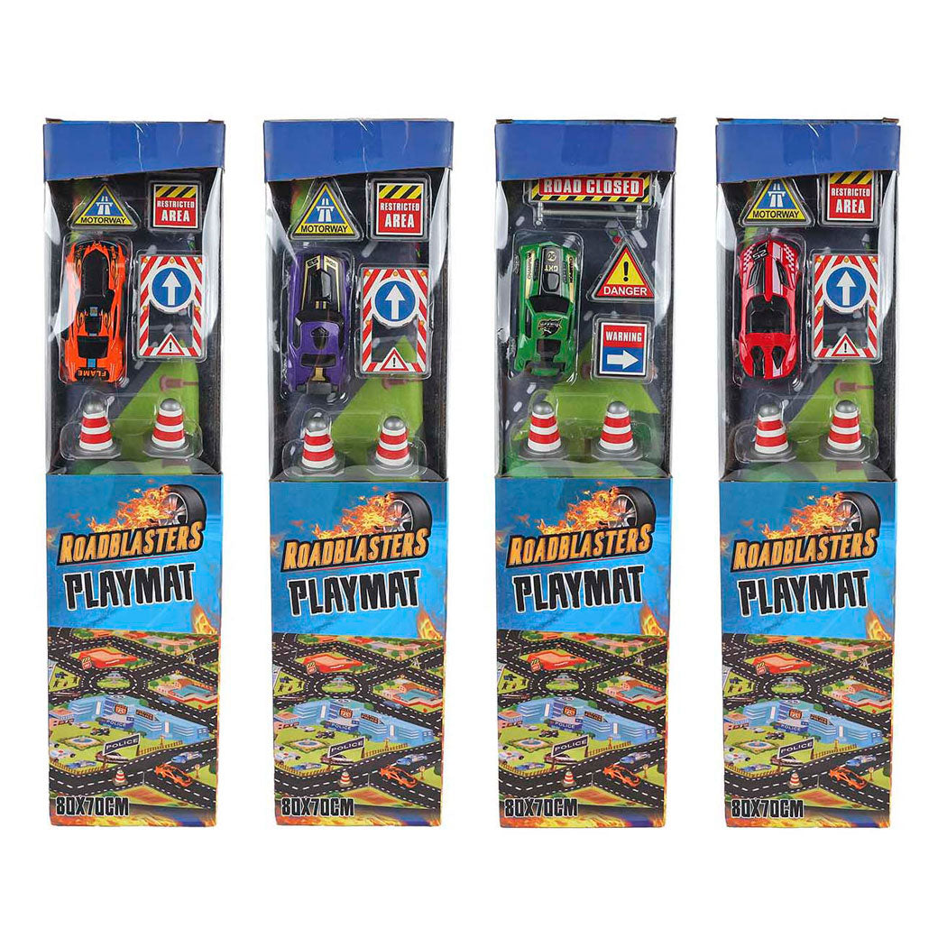 Tapis de circulation Roadstarblasters avec voiture et accessoires