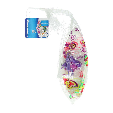 Ballon Gametime avec papillons sur ficelle, 21 cm