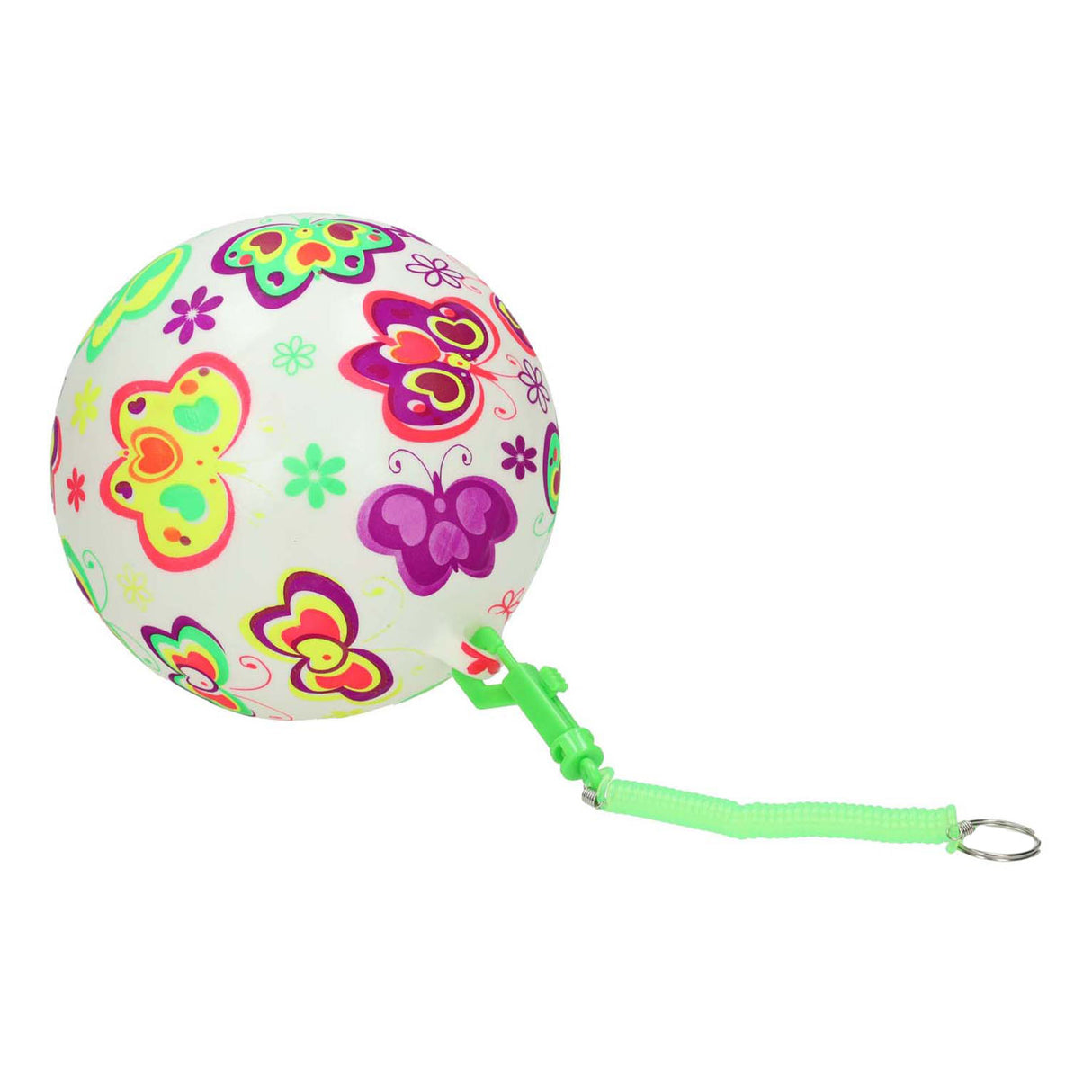 Ballon Gametime avec papillons sur ficelle, 21 cm