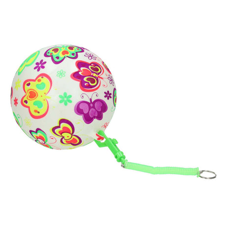 Ballon Gametime avec papillons sur ficelle, 21 cm