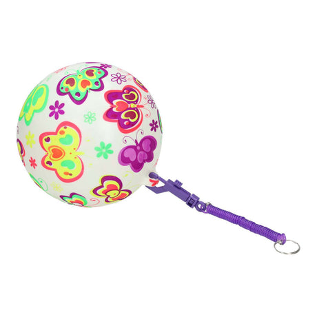 Ballon Gametime avec papillons sur ficelle, 21 cm
